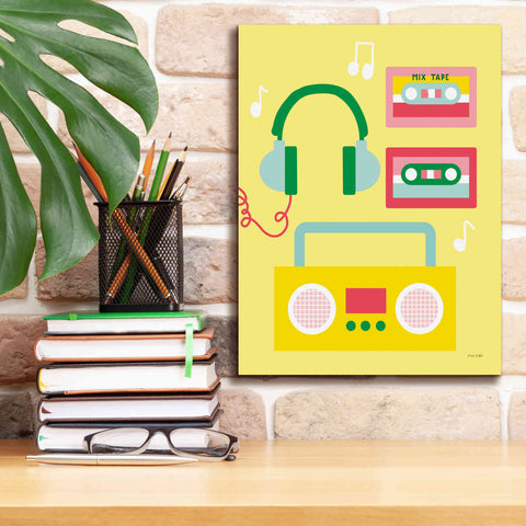 Image of 'Lets Listen to Music II' by Ann Kelle Designs, Canvas Wall Art,12 x 16