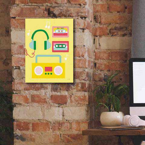 Image of 'Lets Listen to Music II' by Ann Kelle Designs, Canvas Wall Art,12 x 16