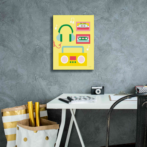 Image of 'Lets Listen to Music II' by Ann Kelle Designs, Canvas Wall Art,12 x 16