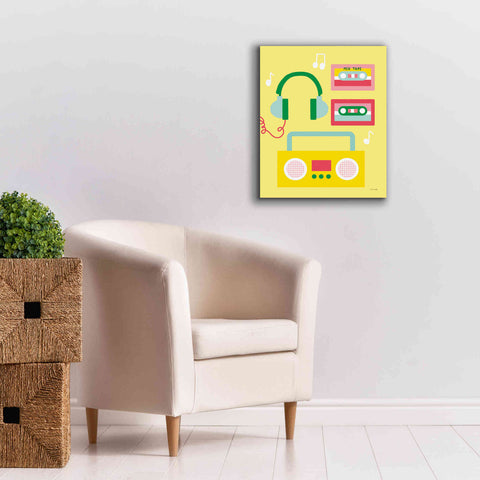 Image of 'Lets Listen to Music II' by Ann Kelle Designs, Canvas Wall Art,20 x 24