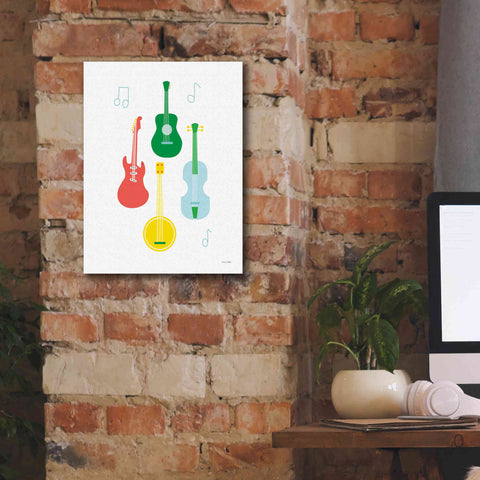 Image of 'Lets Listen to Music IV' by Ann Kelle Designs, Canvas Wall Art,12 x 16