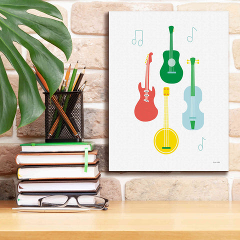 Image of 'Lets Listen to Music IV' by Ann Kelle Designs, Canvas Wall Art,12 x 16