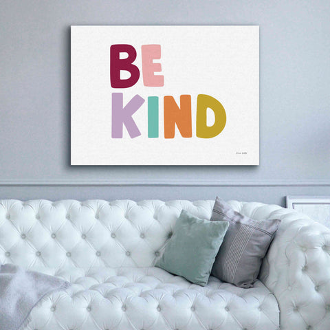 Image of 'Be Kind Pastel' by Ann Kelle Designs, Canvas Wall Art,54 x 40