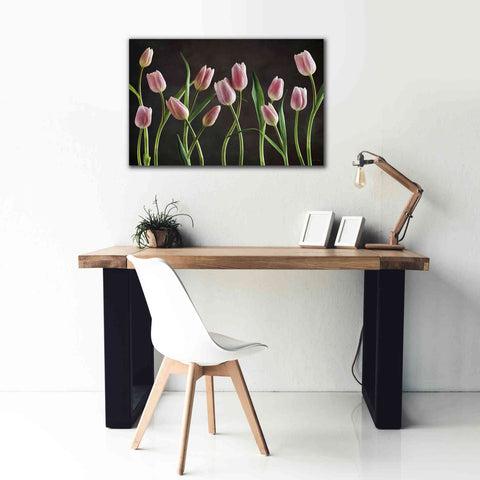 Image of 'Spring Tulips IX' by Debra Van Swearingen, Canvas Wall Art,40 x 26