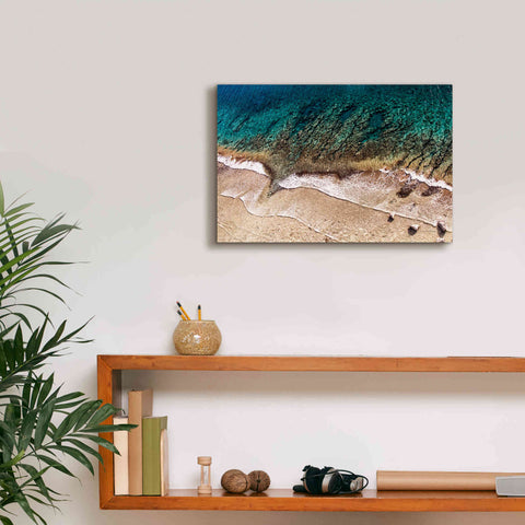 Image of 'Sand and Sea' by Debra Van Swearingen, Canvas Wall Art,18 x 12