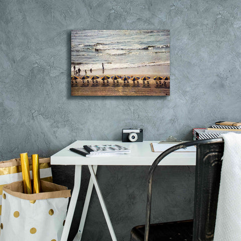 Image of 'A Day At The Beach' by Debra Van Swearingen, Canvas Wall Art,18 x 12