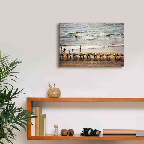 Image of 'A Day At The Beach' by Debra Van Swearingen, Canvas Wall Art,18 x 12