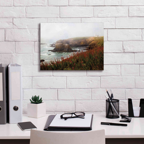 Image of 'Lighthouse Fog' by Debra Van Swearingen, Canvas Wall Art,16 x 12