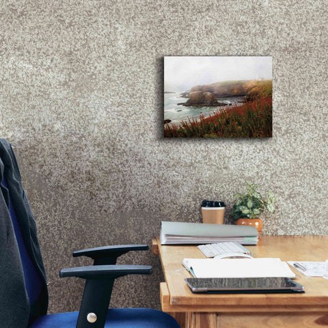 Image of 'Lighthouse Fog' by Debra Van Swearingen, Canvas Wall Art,16 x 12