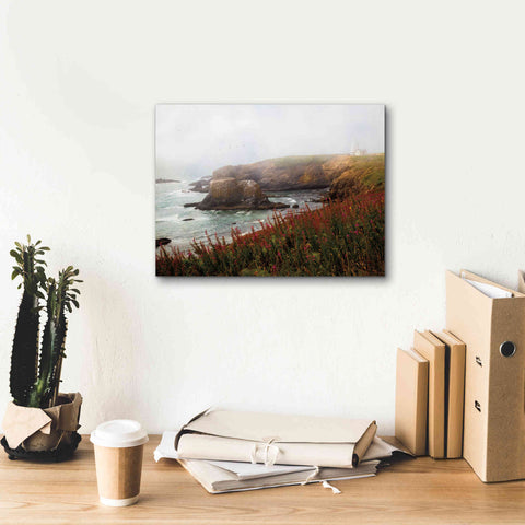 Image of 'Lighthouse Fog' by Debra Van Swearingen, Canvas Wall Art,16 x 12