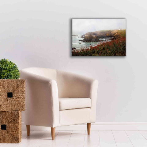 Image of 'Lighthouse Fog' by Debra Van Swearingen, Canvas Wall Art,26 x 18