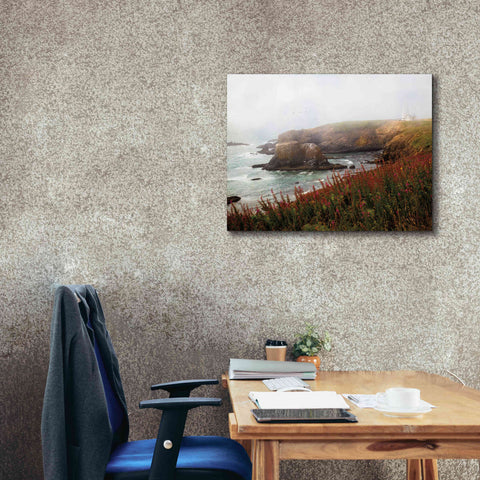 Image of 'Lighthouse Fog' by Debra Van Swearingen, Canvas Wall Art,34 x 26