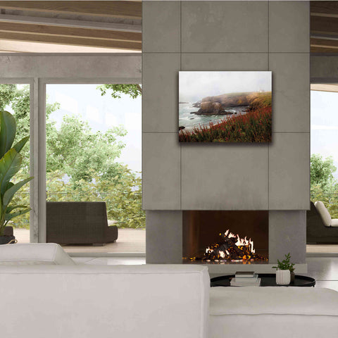 Image of 'Lighthouse Fog' by Debra Van Swearingen, Canvas Wall Art,34 x 26