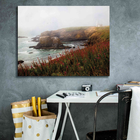Image of 'Lighthouse Fog' by Debra Van Swearingen, Canvas Wall Art,34 x 26