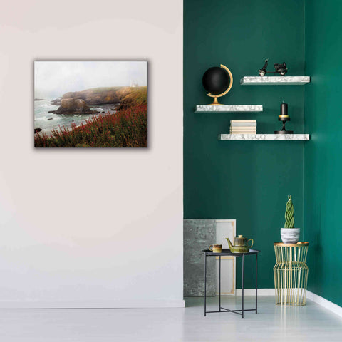 Image of 'Lighthouse Fog' by Debra Van Swearingen, Canvas Wall Art,34 x 26