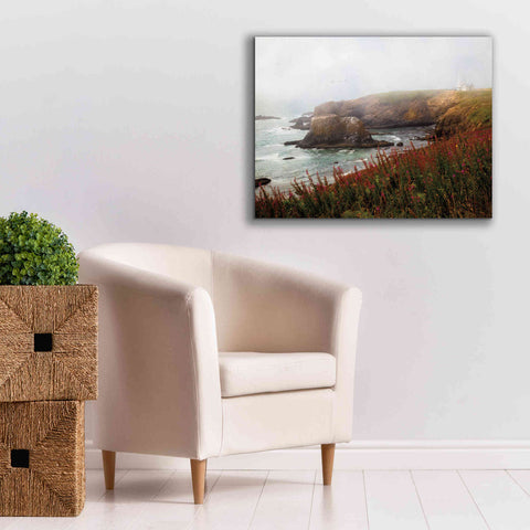Image of 'Lighthouse Fog' by Debra Van Swearingen, Canvas Wall Art,34 x 26