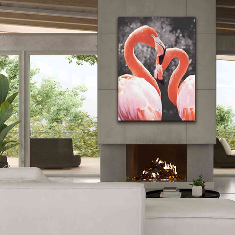 Image of 'Flamingo II on BW' by Debra Van Swearingen, Canvas Wall Art,40 x 54