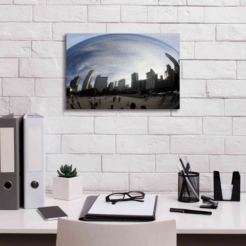 Image of 'The Bean Chicago' by Debra Van Swearingen, Canvas Wall Art,18 x 12