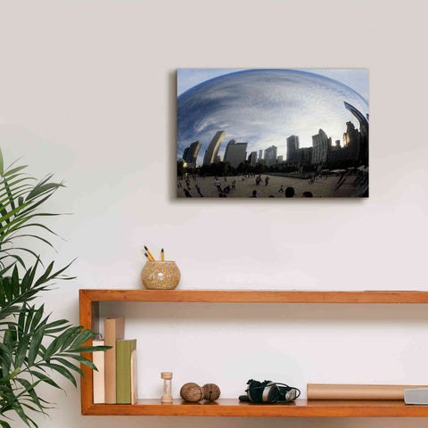 Image of 'The Bean Chicago' by Debra Van Swearingen, Canvas Wall Art,18 x 12