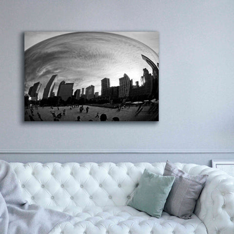 Image of 'The Bean Chicago BW' by Debra Van Swearingen, Canvas Wall Art,60 x 40
