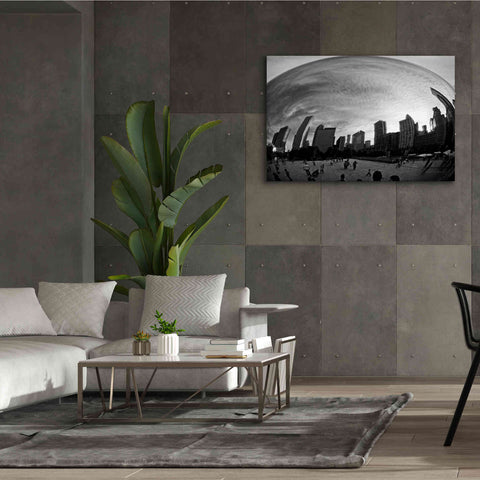 Image of 'The Bean Chicago BW' by Debra Van Swearingen, Canvas Wall Art,60 x 40