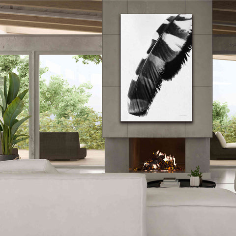 Image of 'Feather Shadow II White' by Debra Van Swearingen, Canvas Wall Art,40 x 60