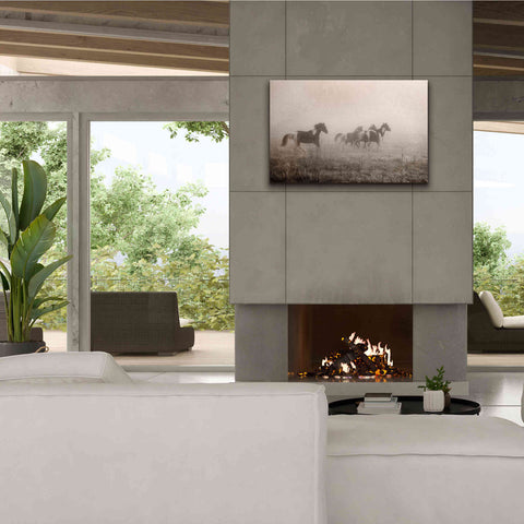 Image of 'Painted Horses on the Run' by Debra Van Swearingen, Canvas Wall Art,40 x 26