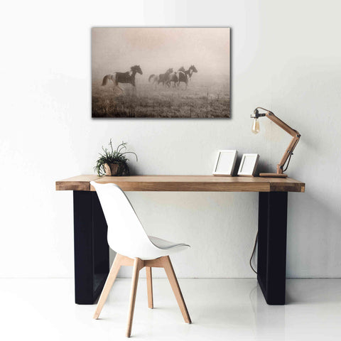 Image of 'Painted Horses on the Run' by Debra Van Swearingen, Canvas Wall Art,40 x 26