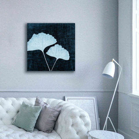 Image of 'Leaves on Linen I' by Debra Van Swearingen, Canvas Wall Art,37 x 37