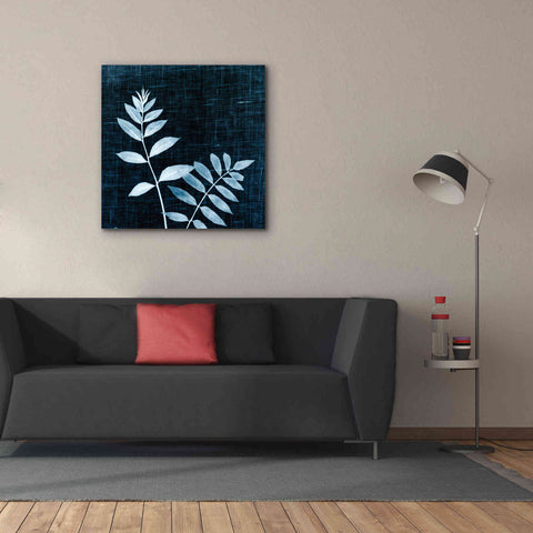 Image of 'Leaves on Linen II' by Debra Van Swearingen, Canvas Wall Art,37 x 37