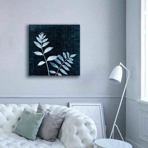 Image of 'Leaves on Linen II' by Debra Van Swearingen, Canvas Wall Art,37 x 37