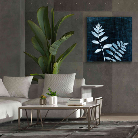 Image of 'Leaves on Linen II' by Debra Van Swearingen, Canvas Wall Art,37 x 37