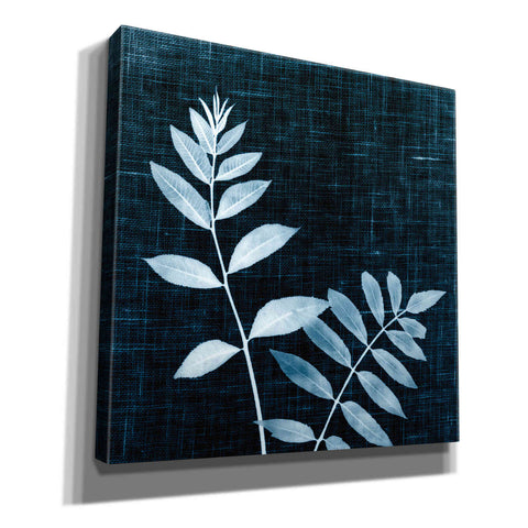 Image of 'Leaves on Linen II' by Debra Van Swearingen, Canvas Wall Art,12x12x1.1x0,18x18x1.1x0,26x26x1.74x0,37x37x1.74x0
