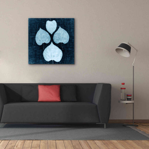 Image of 'Leaves on Linen IV' by Debra Van Swearingen, Canvas Wall Art,37 x 37