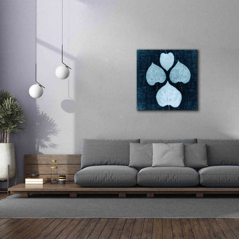 Image of 'Leaves on Linen IV' by Debra Van Swearingen, Canvas Wall Art,37 x 37