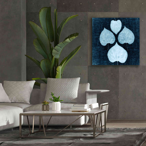 Image of 'Leaves on Linen IV' by Debra Van Swearingen, Canvas Wall Art,37 x 37