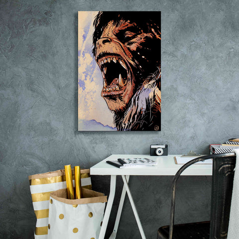 Image of 'An American Werewolf' by Giuseppe Cristiano, Canvas Wall Art,18 x 26