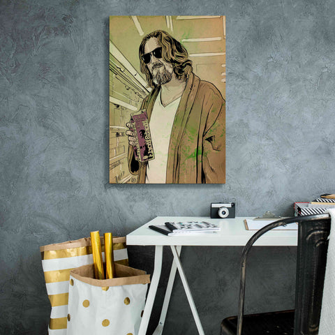 Image of 'Dude Lebowski' by Giuseppe Cristiano, Canvas Wall Art,18 x 26