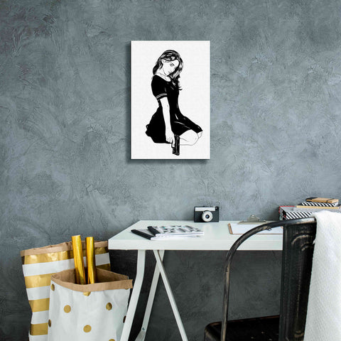 Image of 'Girl With Gun II' by Giuseppe Cristiano, Canvas Wall Art,12 x 18