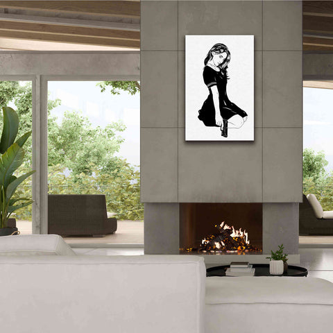 Image of 'Girl With Gun II' by Giuseppe Cristiano, Canvas Wall Art,26 x 40