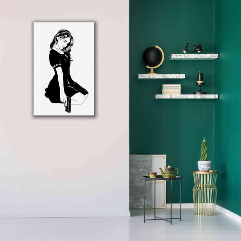 Image of 'Girl With Gun II' by Giuseppe Cristiano, Canvas Wall Art,26 x 40