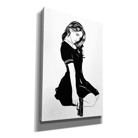 Image of 'Girl With Gun II' by Giuseppe Cristiano, Canvas Wall Art