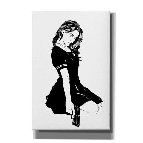 Image of 'Girl With Gun II' by Giuseppe Cristiano, Canvas Wall Art