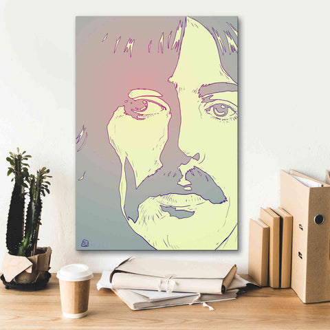 Image of 'George Harrison' by Giuseppe Cristiano, Canvas Wall Art,18 x 26
