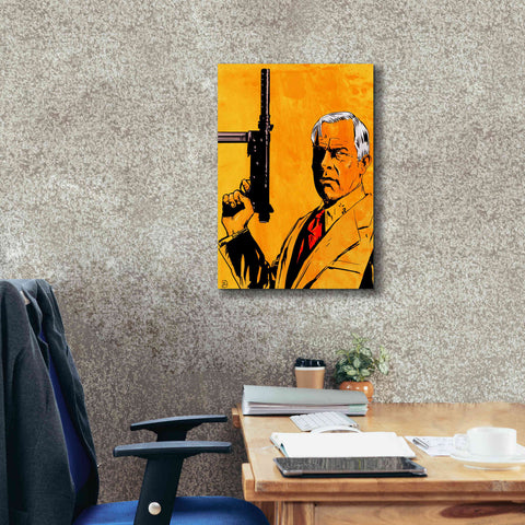 Image of 'Lee Marvin' by Giuseppe Cristiano, Canvas Wall Art,18 x 26