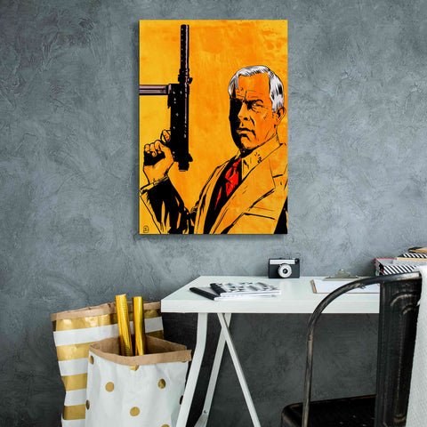 Image of 'Lee Marvin' by Giuseppe Cristiano, Canvas Wall Art,18 x 26