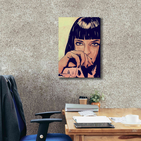 Image of 'Mia Wallace' by Giuseppe Cristiano, Canvas Wall Art,18 x 26