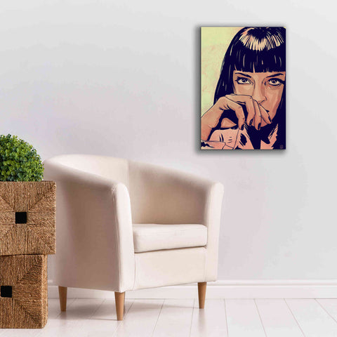 Image of 'Mia Wallace' by Giuseppe Cristiano, Canvas Wall Art,18 x 26