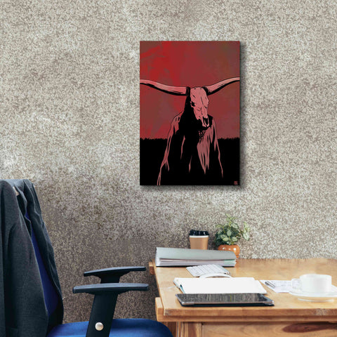 Image of 'Skull' by Giuseppe Cristiano, Canvas Wall Art,18 x 26