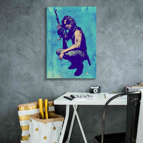 Image of 'Snake Plissken' by Giuseppe Cristiano, Canvas Wall Art,18 x 26